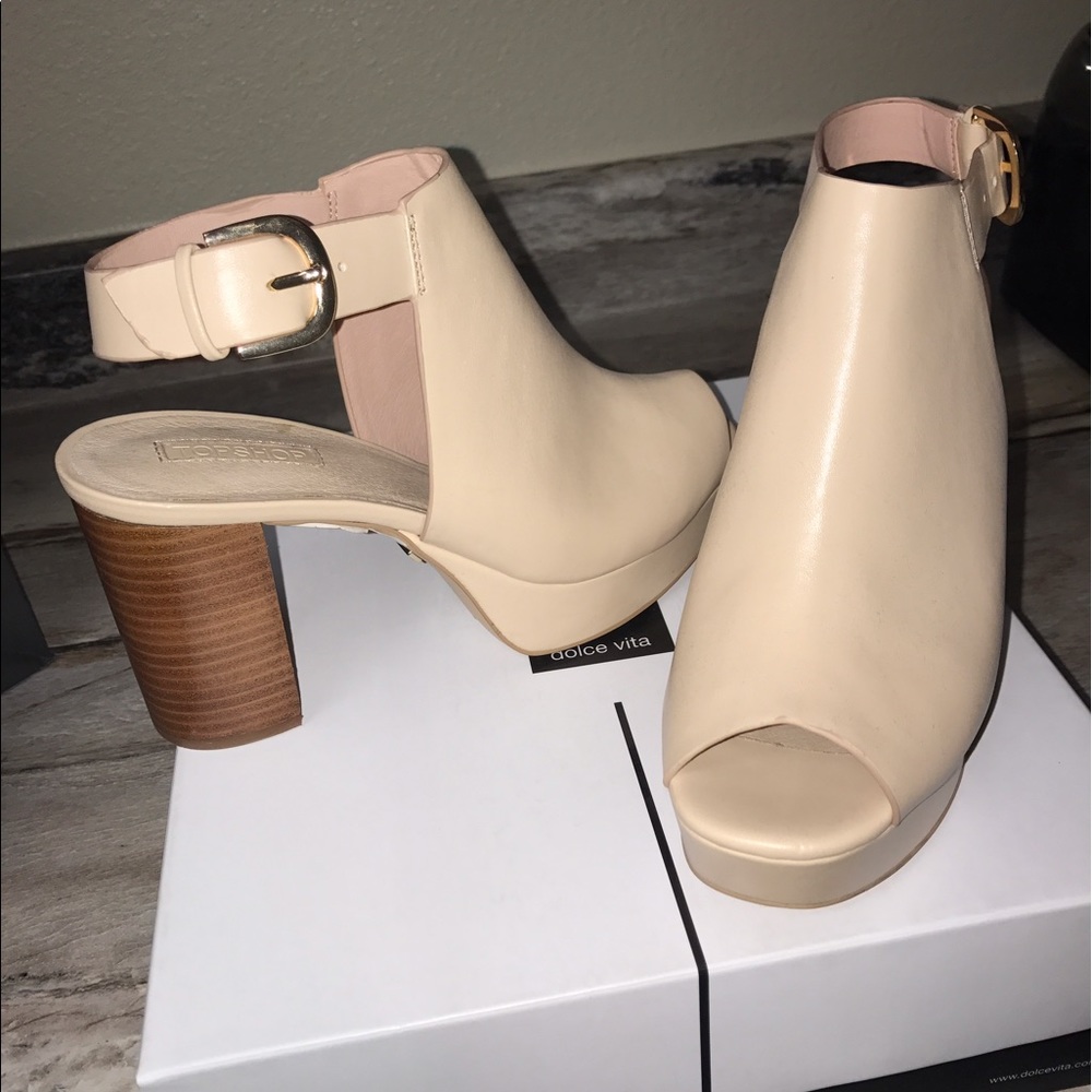 Topshop Nude heels