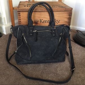 Free People Violet Ray Black Tote Bag