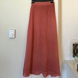 Brandy Melville burnt orange maxi skirt