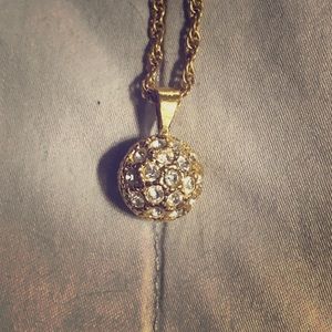 Vintage Golden sphere necklace