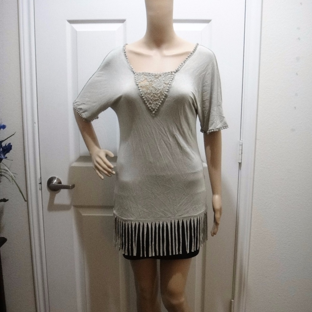T-Party/ Private Label Boutique Boho Top SZ=S