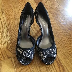 Via Spiga Lace-platform Heels