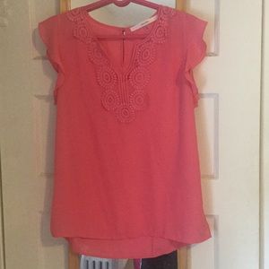 Pink blouse. Modcloth.