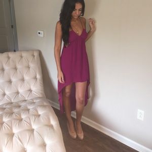 Berry Open Back Dress🍇