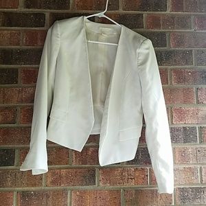 H&M white blazer size 8