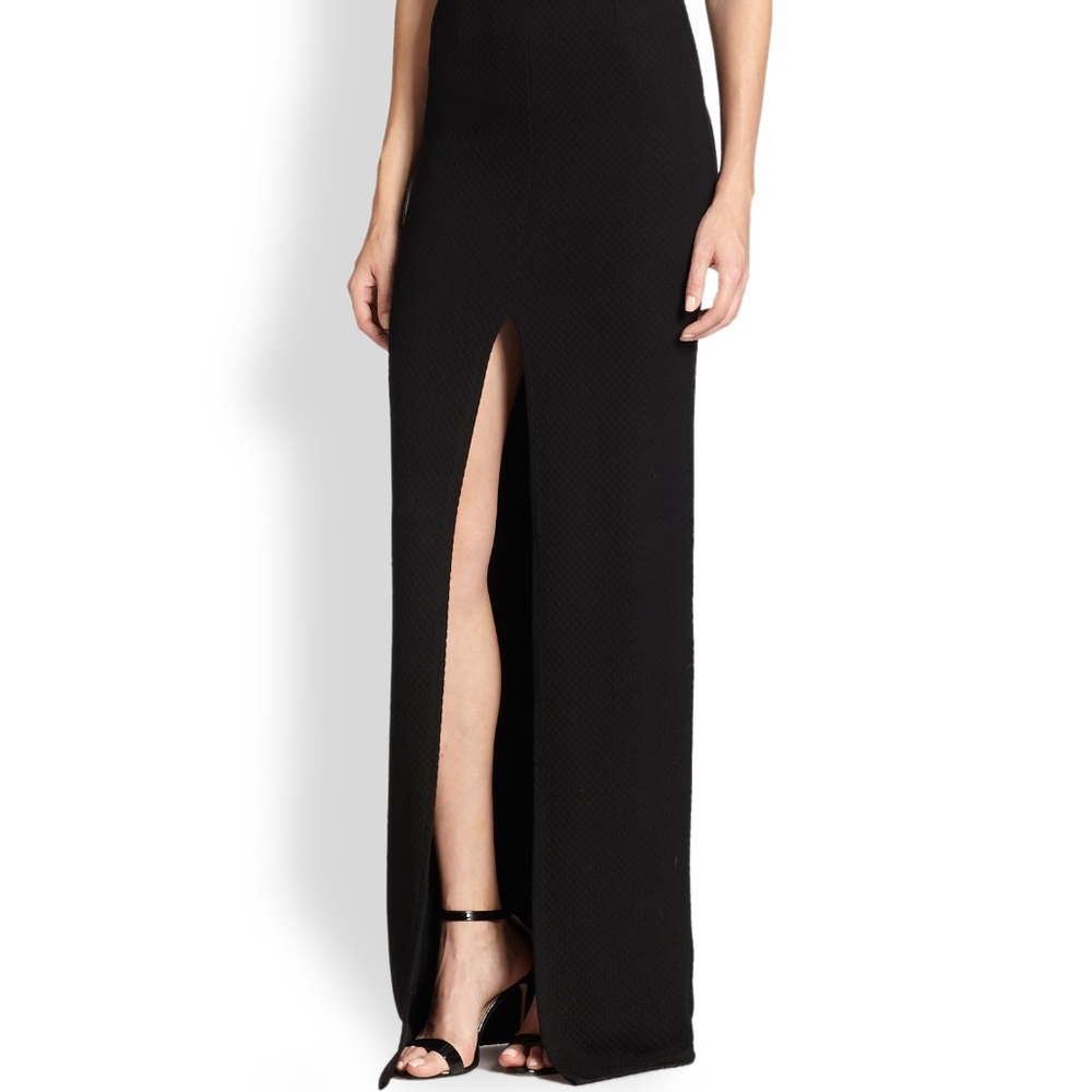 Alice & Olivia Black Kahlo V Neck Dress - Picture 2 of 7
