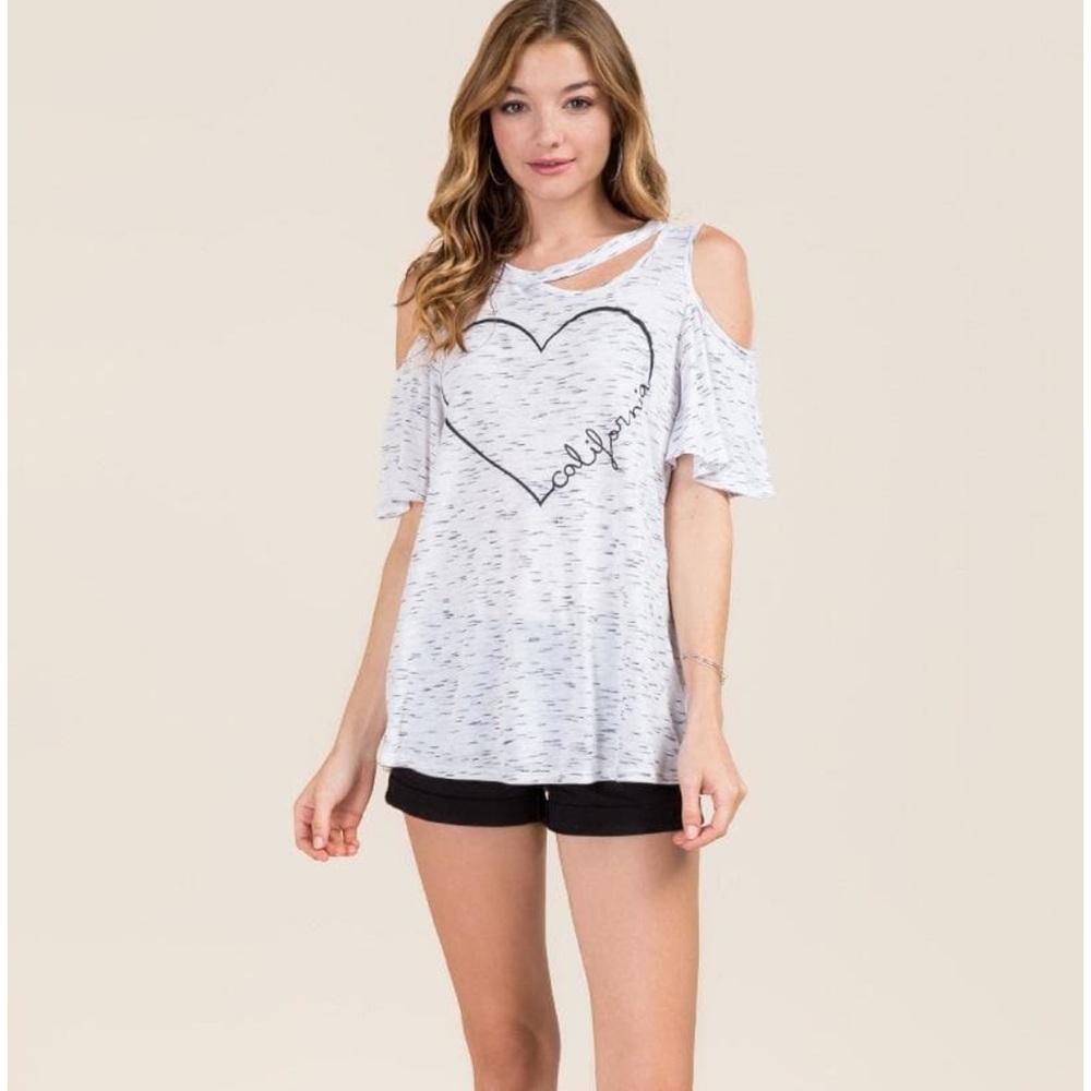 Francesca's Cut Out Graphic Tee