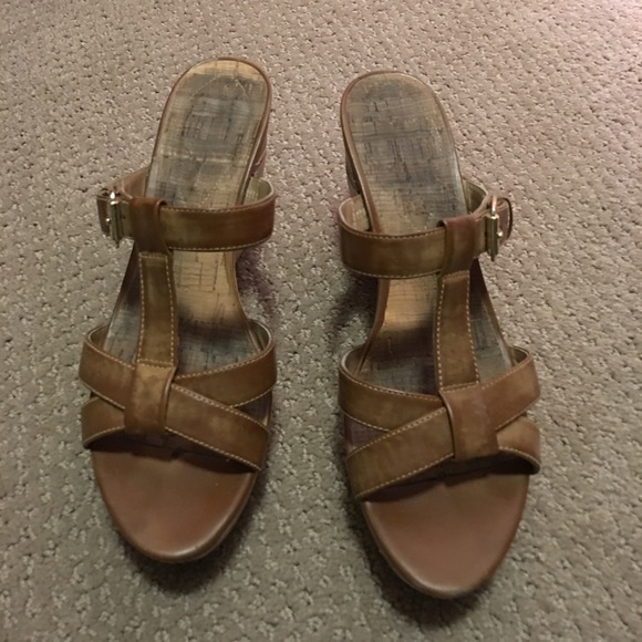 Guess brown & cork low wedges - Picture 3 of 4