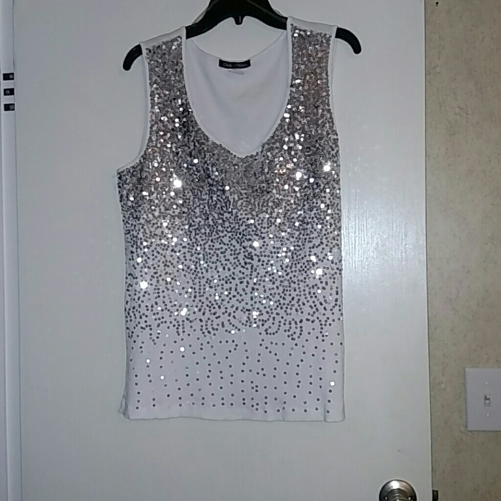 Cute sequin tank top!