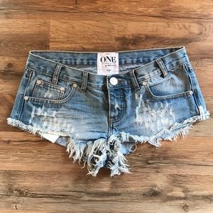 One Teaspoon Trash Whore Shorts