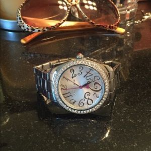Betsey Johnson silver watch