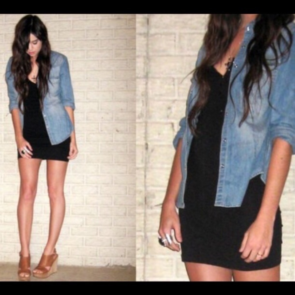 H&M bodycon shirt dress