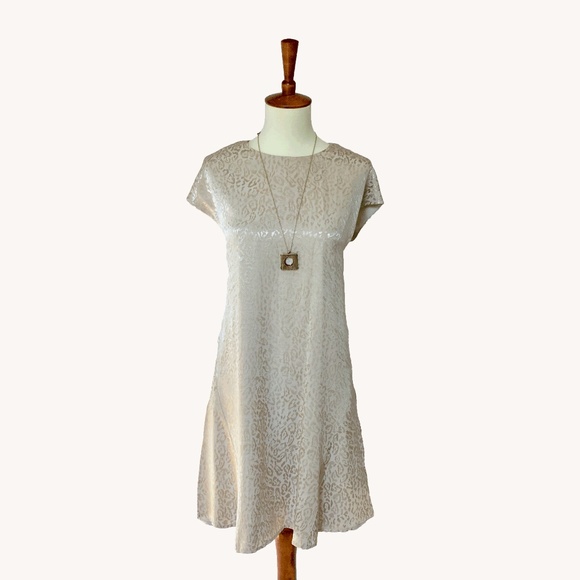 Anthropologie Dresses - Cream Swing Dress Anthropologie Dresses - Cream Swing Dress