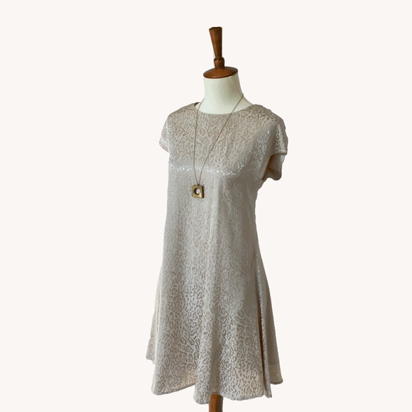 Anthropologie Dresses - Cream Swing Dress Anthropologie Dresses - Cream Swing Dress