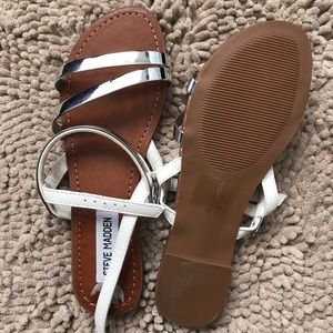 Steve Madden Silver Accent Sandal-