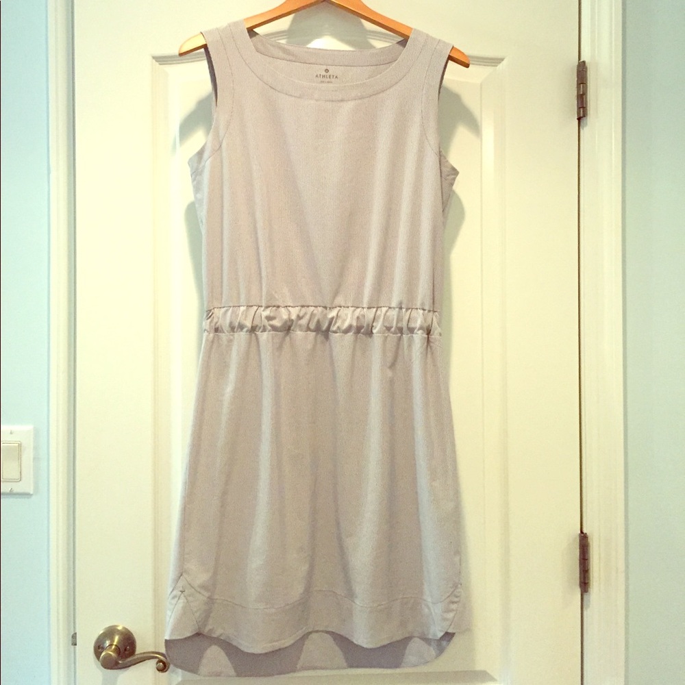 Athleta pinstripe tank dress size 8