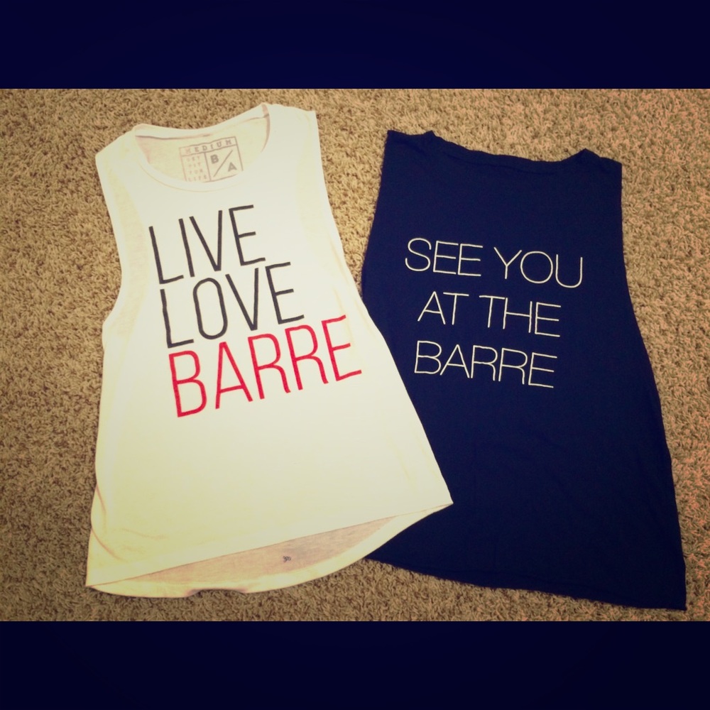 Bundle of 3 Barre muscle tank tops, size M