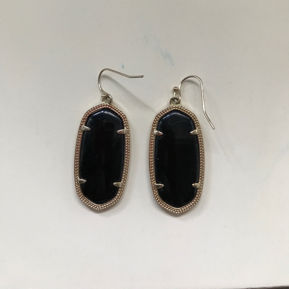 Kendra Scott Earrings: black and gold