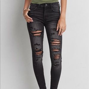 ISO- black american eagle jeggings size 8 or 10