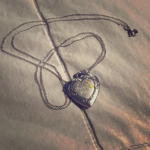 Heart locket necklace
