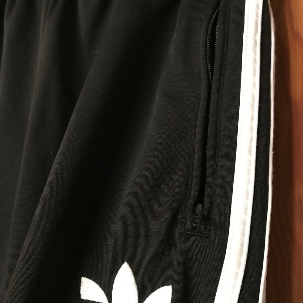Adidas classic black tri-stripe workout pants S - Picture 8 of 8