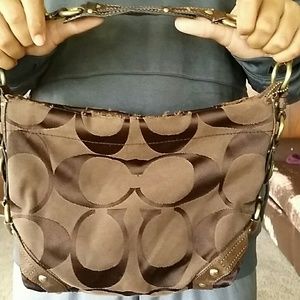 Brown coach bag
