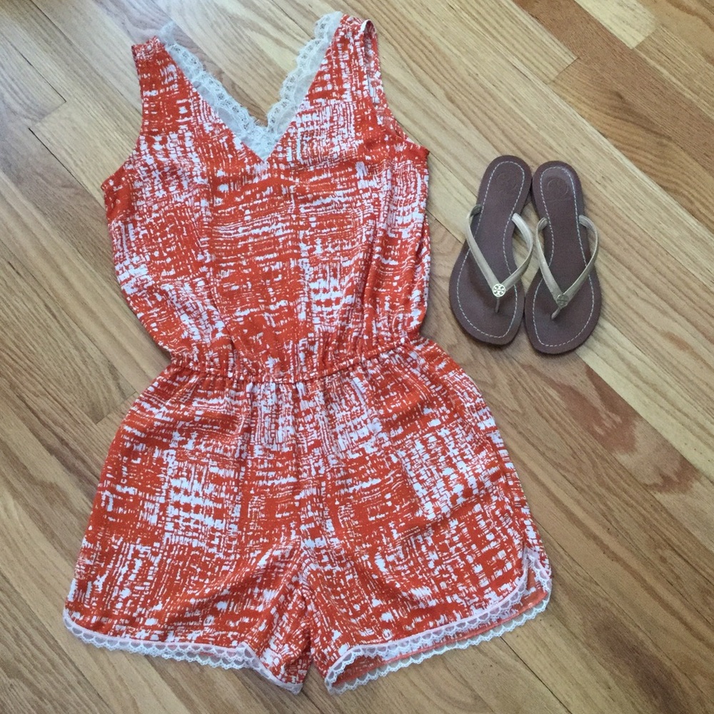 Ro&De tan & orange romper