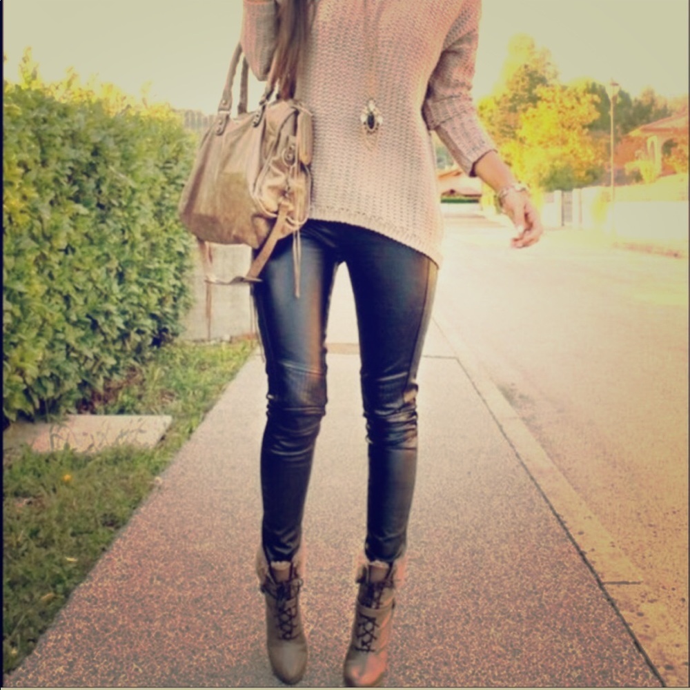 Faux Leather Jeggings Jeans!