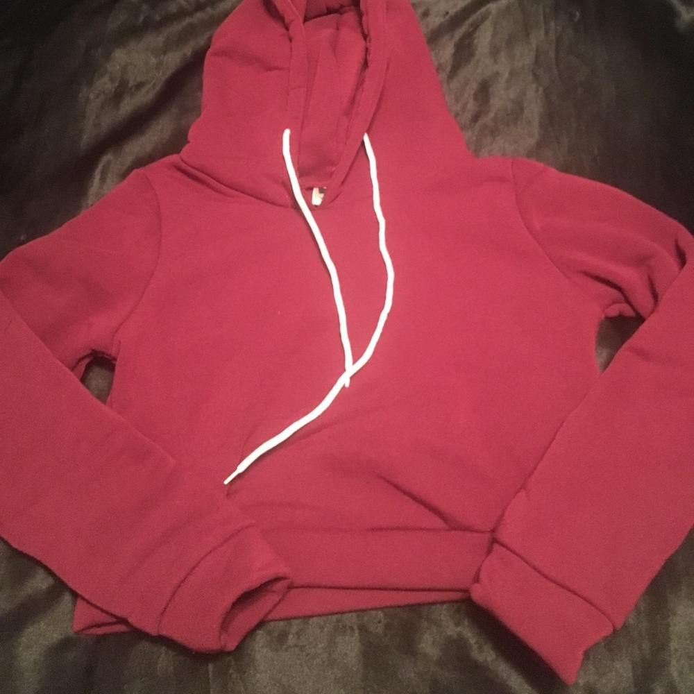 Red Crop Sweatshirt