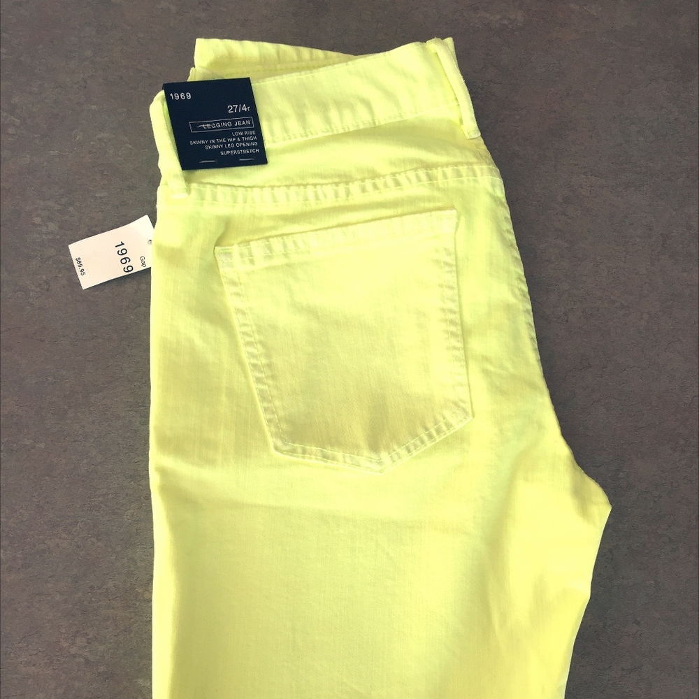 Neon Gap Jeans (Size 4 or 27)