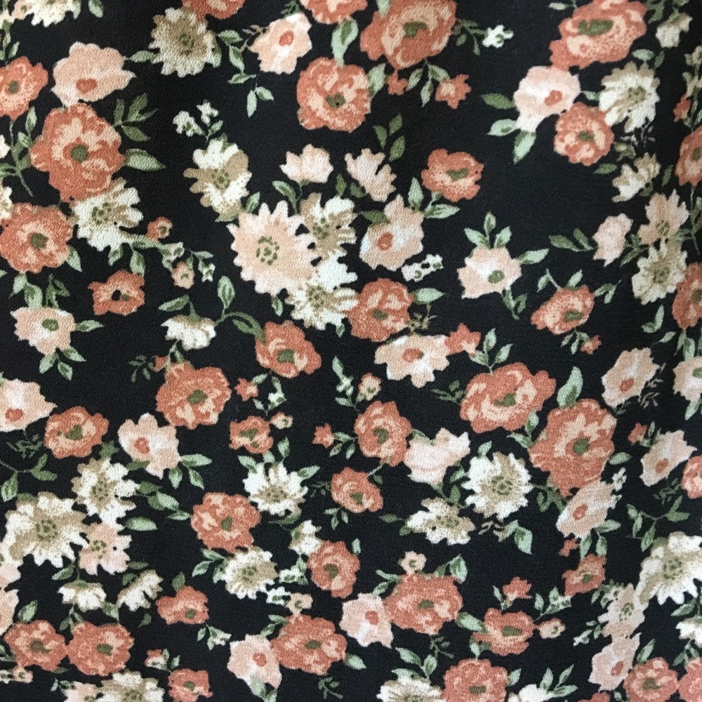 Forever 21 Floral Maxi/Full Length Skirt W/ Slit - Picture 4 of 7