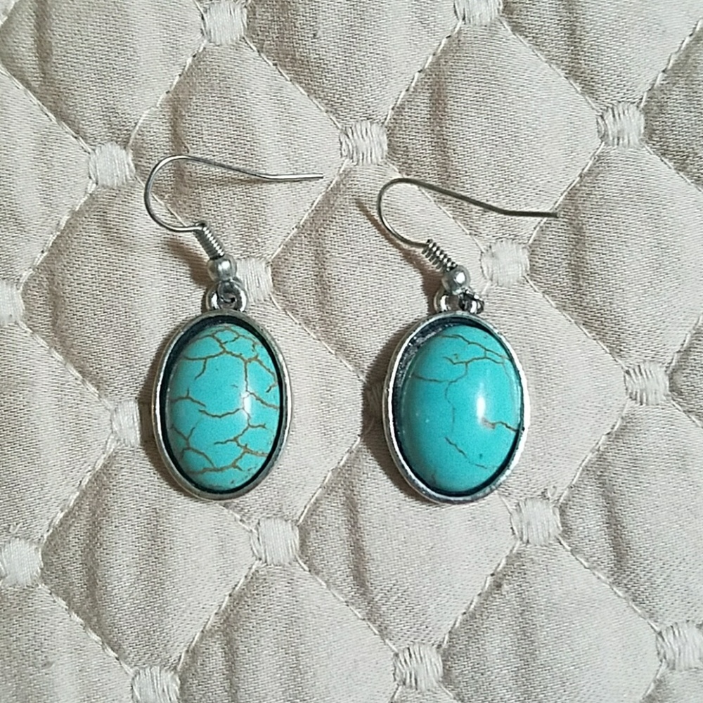 Silver Turquoise Earrings