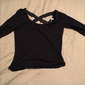 Black top with cris cross back