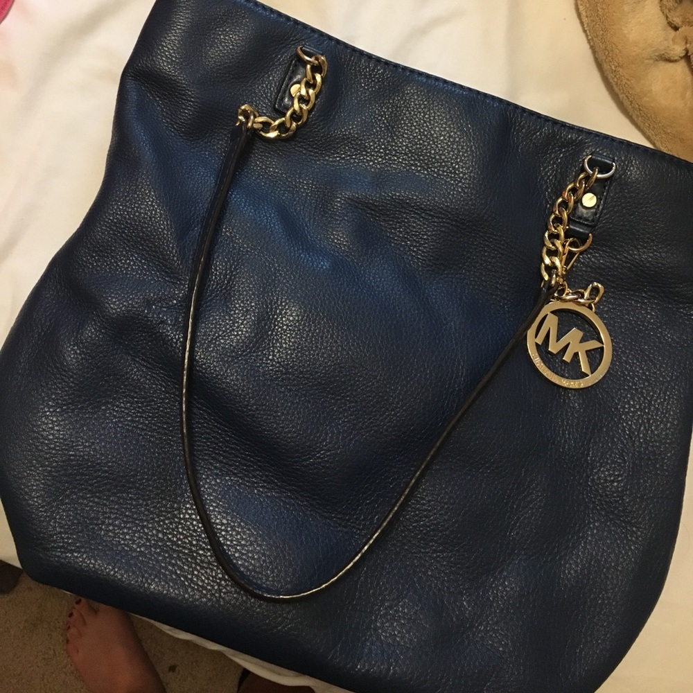 Navy Blue Michael Kors Purse