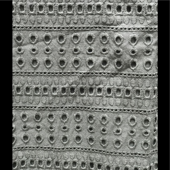 NWOT - GAP olive green eyelet linen dress - Picture 2 of 3