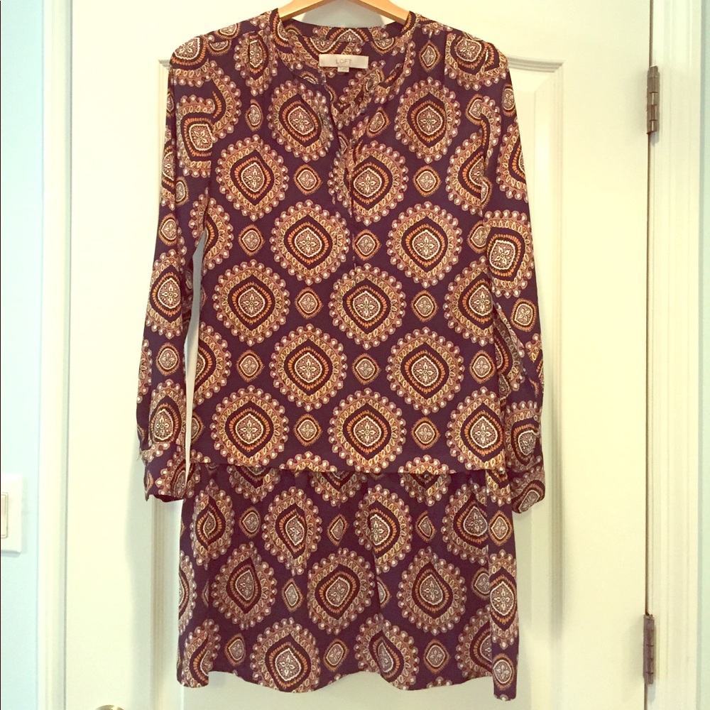 LOFT drop waist dress size S