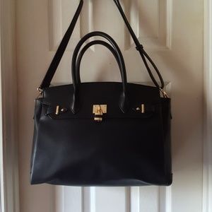NWOT Black Satchel, a bargain for the price!!