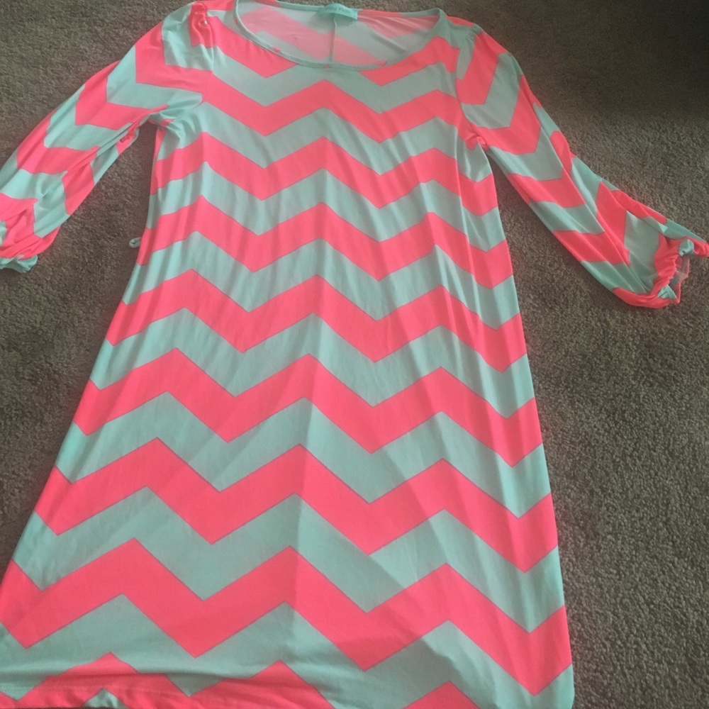 Filly Flair Pink & Mint Green Dress
