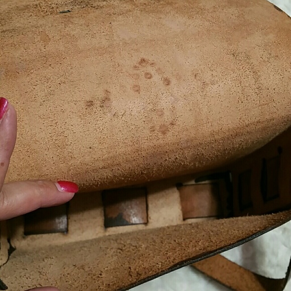 Vintage OOAK Hand Tooled Leather Saddle Bag - Picture 8 of 8