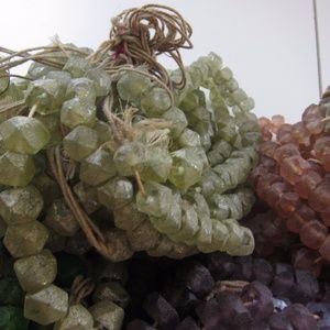 DIY - Sage green strand of sea glass beads - Craft