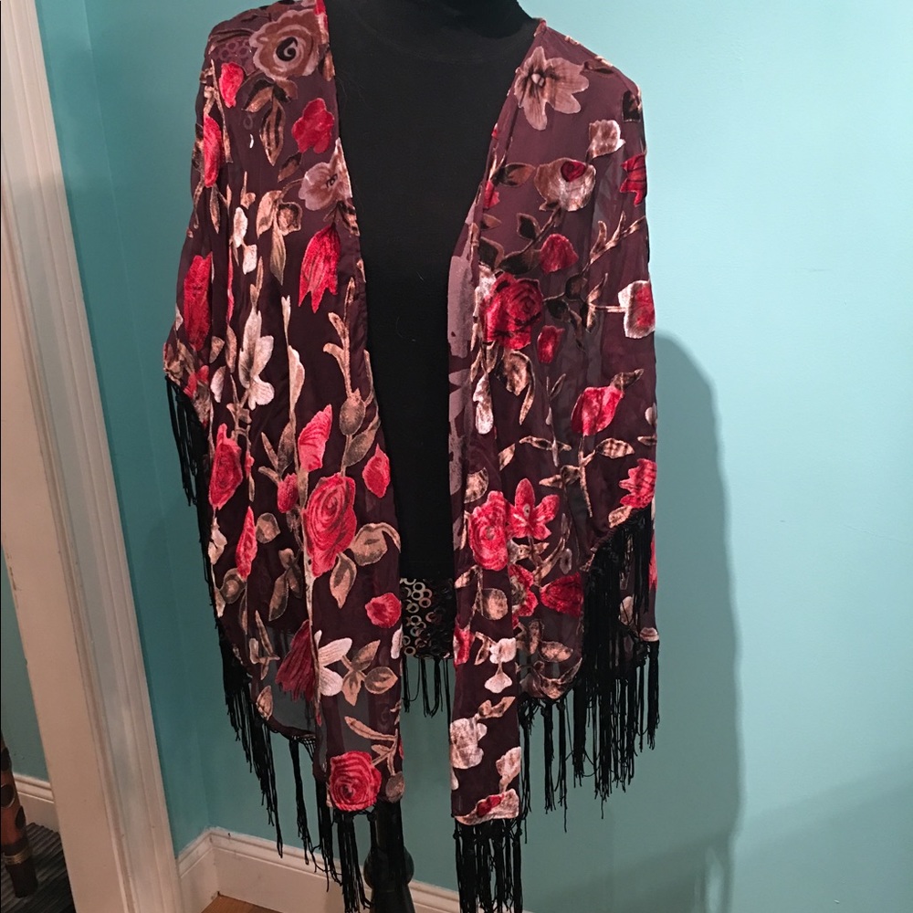 LA Hearts Kimono w/ Tassles