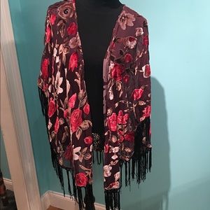 LA Hearts Kimono w/ Tassles