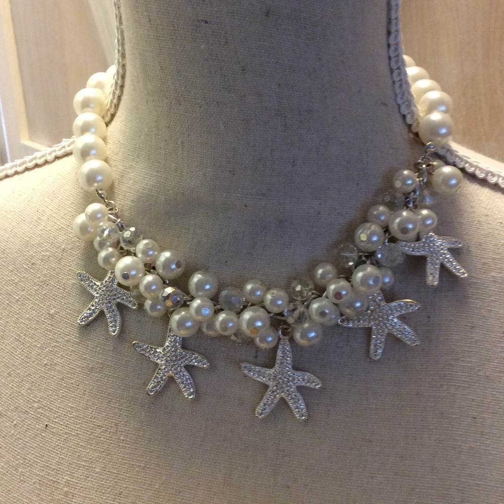 PEARL FASHION STARFISH NECKLACE NWOT