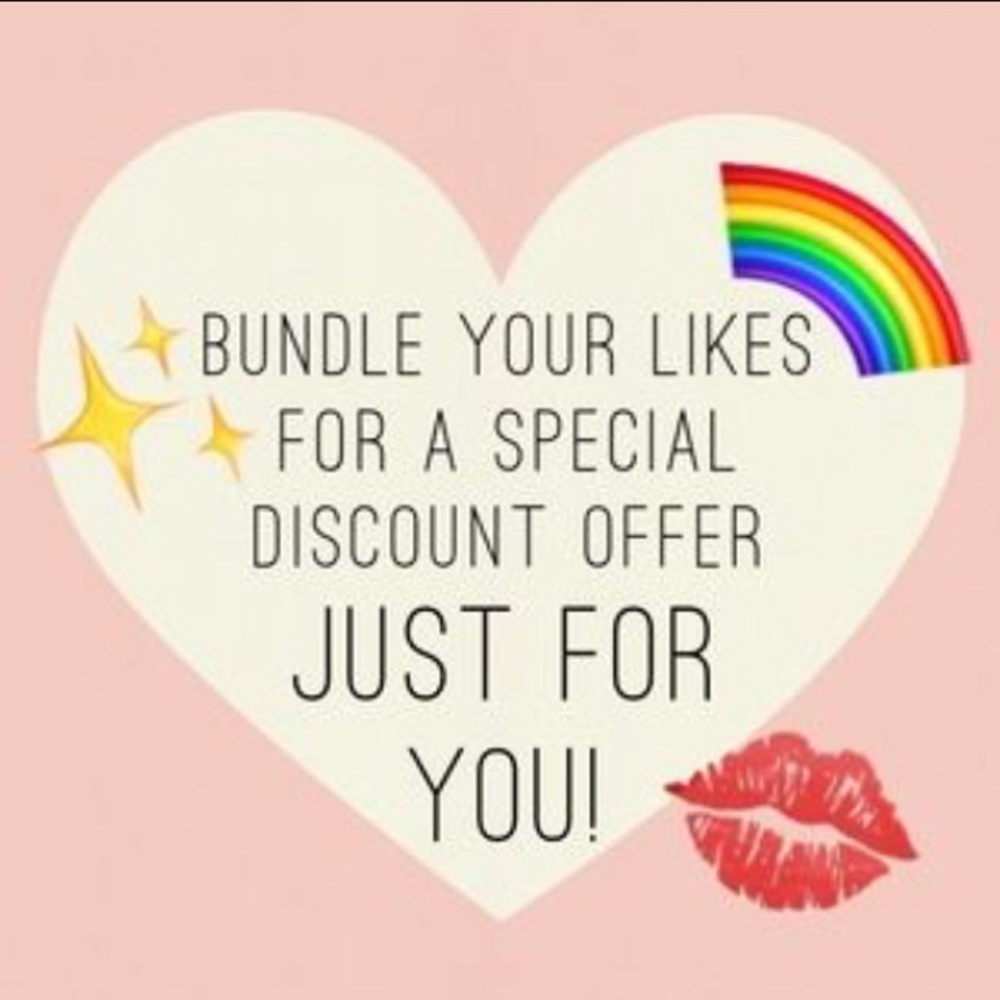 Bundle your likes for a special discount!!!