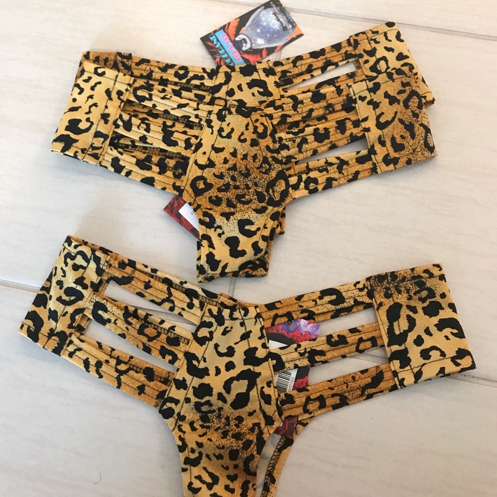 Cheetah Cutout Booty Shorts