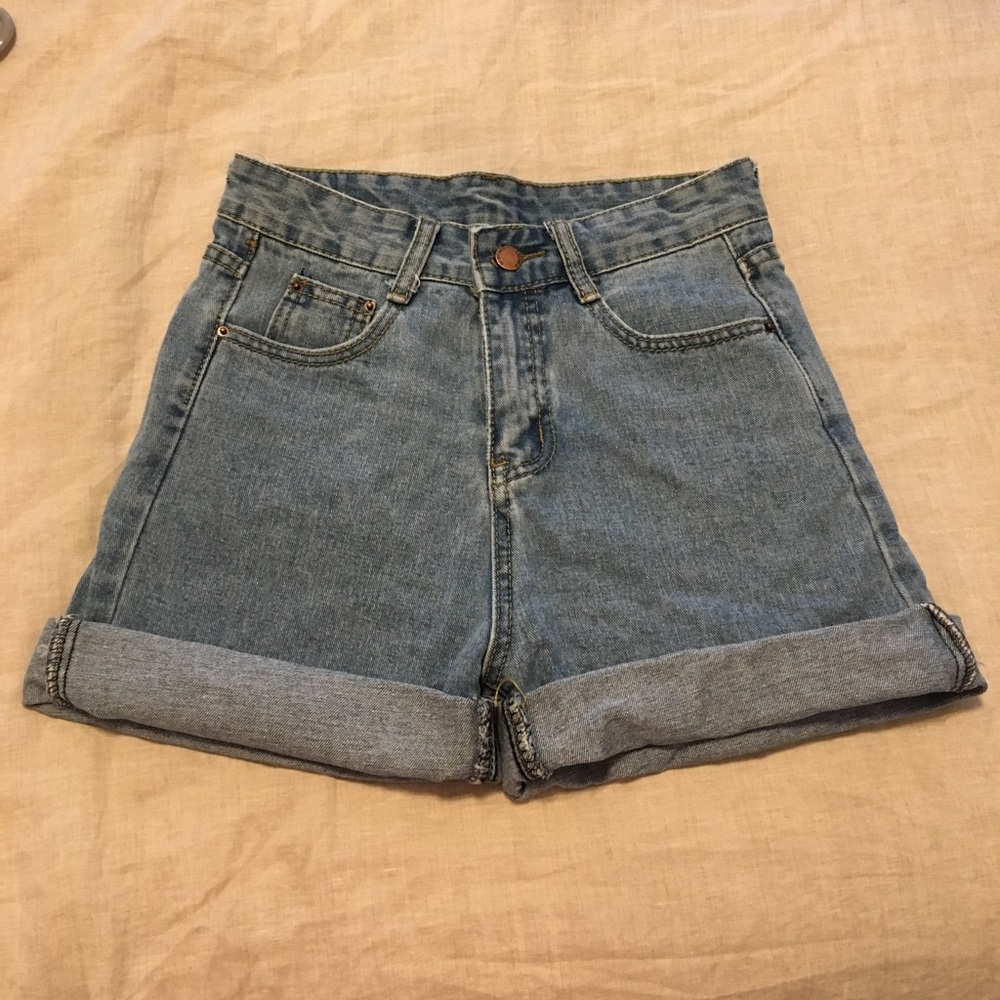 Denim shorts