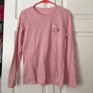 Pink vineyard vines long sleeve tee
