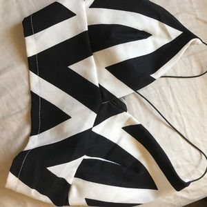 Black and white bralette crop top