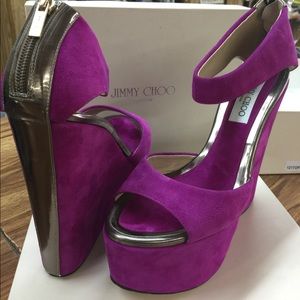 Jimmy Choo heels in purple