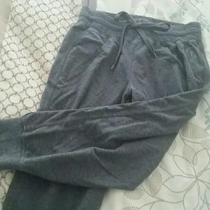 Super cozy gray sweatpants, calf length